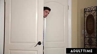 Big-breasted MILF Nina Elle fucks her daughter's boyfriend Alex Davis for an ego boost! ROUGH FUCKING