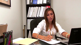 College Coeds Eat Pussy for Lunch at The Office