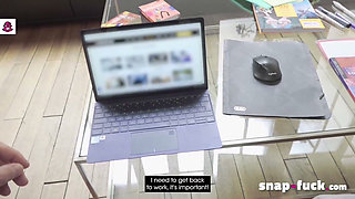 Hot Lawyer Fucks IT Security Employee During Work Hours (French Porn)