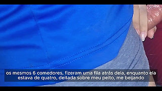 Married Housewife Enjoys Riding Her Cuckold and Is Interrupted When They Try to Open Her Bedroom Door