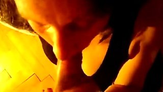 Mature French Amateur Gives a Blowjob on Christmas