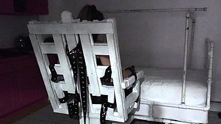 Hot Brunette In Stockings Masturbates Hard