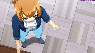 Anime MILF gets on all fours and begs for deep pounding
