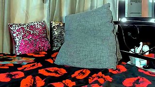 Shemale tranny enjoying solo masturbation