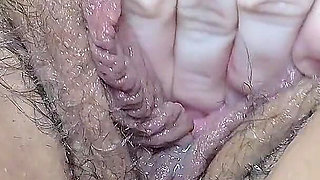 Closeup Big Fat Pussy & Clit Play - Vibrator Orgasm