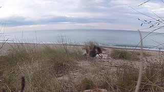 French Teacher Slut Blowjob Amateur on Nude Beach Front Stranger with Cumshot - Misscreamy