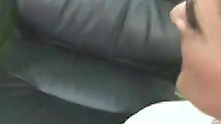 Sophie Dee sucks of her gardner!!