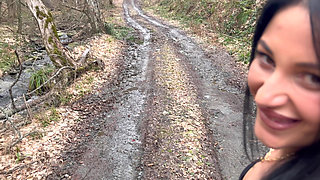 Uber Driver Fucked & Made Huge Cumshot on Onlyfans Model in the Forest -  Public Sex Episode 2