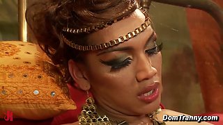 Kink Trans Yasmin Lee Cleopatra Special Feature Slave Anal Fuck Cum Facial Blake