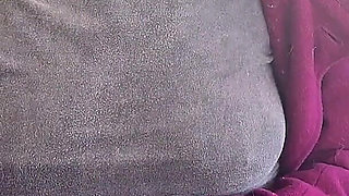 Hairy Pussy Smoking on Front Porch