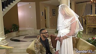Tgirl bride ass fucked by weddingplanner