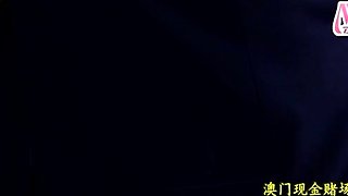 Japanese teen in white cotton panties masturbates