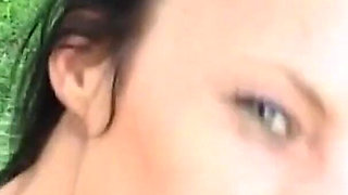 Very Hairy Pussy Brunette MILF Hardest Fuck in the Garden
