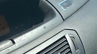 Wife Slut Woman Fountain in Car