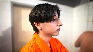 Prison shower porn with geeky dude who sexes up all the grannies