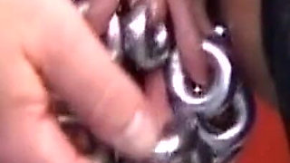 Busty Redhead MILF Endures Heavy Pussy Clamps