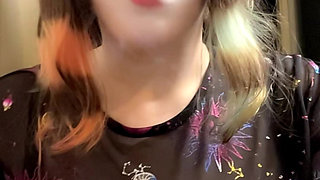 Galaxy the Clown Enjoys Using Her Human Ash Tray POV