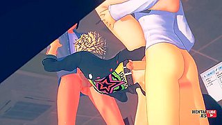 Persona 5 Yaoi - Ryuji Sakamoto In Middle Of A Threesome With Car Toon