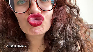 Seducing You with Big Red Lips and Hair