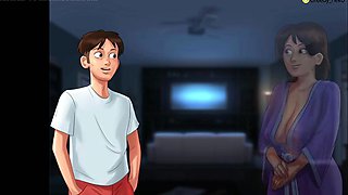 Stepmom Sucks Me Off On the Sofa Dubbed