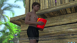 Being a Wife (v1.220p) - P8 - the Slutty Stepmom Helps Her Stepson Cum While on a Family Trip to the Beach