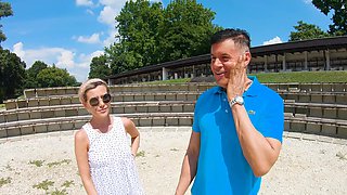 Subil Arch's first time with Matt: Amateur blonde babe gets her balls sucked and ridden hard