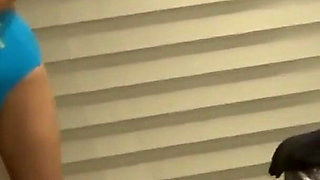 Stepmother Returns From the Beach, Undresses, Pees, Takes a Bath, Watches Me Jerk off