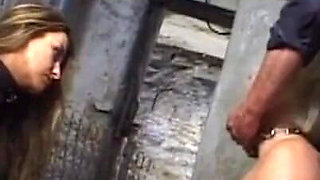 Humiliating bondage and wax playing