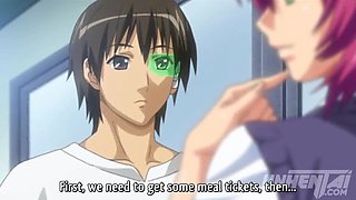 Uncensored Hentai: College Girls with Big Tits Revealed by X-Ray Glasses