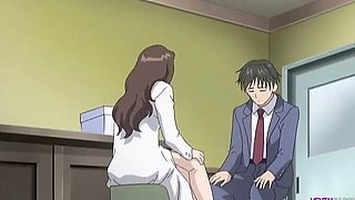 Horny studs fucking in empty classrooms - Hentai College Sex
