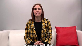 Horny perky redhead teen gives hot blowjob in POV