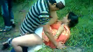 Lustful Paki milf gets fucked by my buddy in the forest