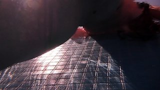 Reality european amateur sucks cock for cash outdoors