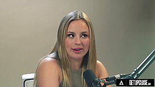 Blonde beauty Anna Claire Clouds enjoys a sensual solo masturbation session
