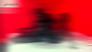 Latex Slave Alex Fingered & Dominated by Gloomy Babe in Rubber Catsuit - Hardcore BDSM HD