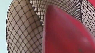 Misss a Catching You with Her Sexy Fishnets 2