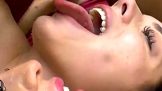 Stepdaughter Takes Mutiple Cum Salvo's Together with Mommy Pt 2