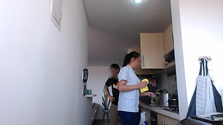 Maid Isn't Happy so Her Boyfriend Takes Her to Hotel