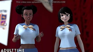 Hentai Step-Sister Fucks Step-Bro & Lesbian Anime Sex - Uncensored