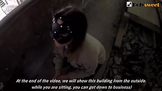 Russian Student Publicly Sucks and Fucks in an Abandoned School (English Subtitles)