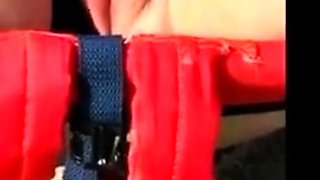 Big-Breasted Girl's Orgasm at the Beach