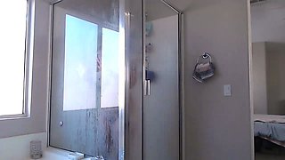 Big boob brunette masturbates on webcam
