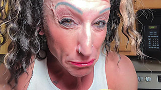 Muscle MILF Ingest Crushing Cuck Kitchen Devour