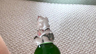 She start to play near mirror and dont stop until have orgasm