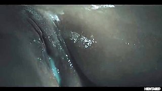 Japanese Anime Girl Emiri Fucked Hard by Monster Cock - Creampie, Bondage & Cum in Mouth