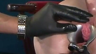 Tied up stretched in the ass fucked