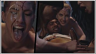 Femdom Reverse Gangbang - Lesbians Possessed By Horny Demons Fucks Black Guy Multiple Creampies - Octavia Red, Scarlett Alexis And Oliver Davis