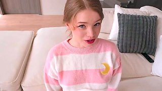 Cute Big Natural Tits Blonde Stepsis Catches Stepbro