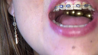 Swallowing and Putting Golden Pearls in My Vagina
