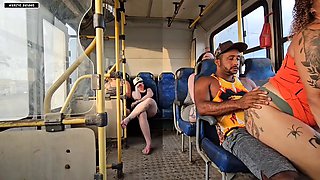 MARRIED WOMAN GIVES A KISS TO A STRANGE GUY INSIDE THE BUS AND ENDS UP HAVING SEX WITH HIM